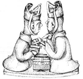 Two Officials (ancient Chinese terracotta figurine)